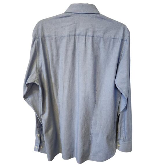 Ted Baker Endurance Hensley Blue Button Down Dress Shirt Men 15.5 Neck NWOT - Picture 5 of 11